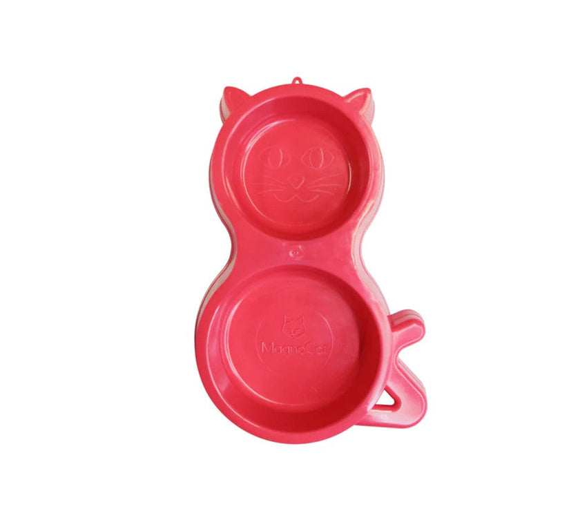 COMEDERO Y BEBEDERO DE PLASTICO GATO