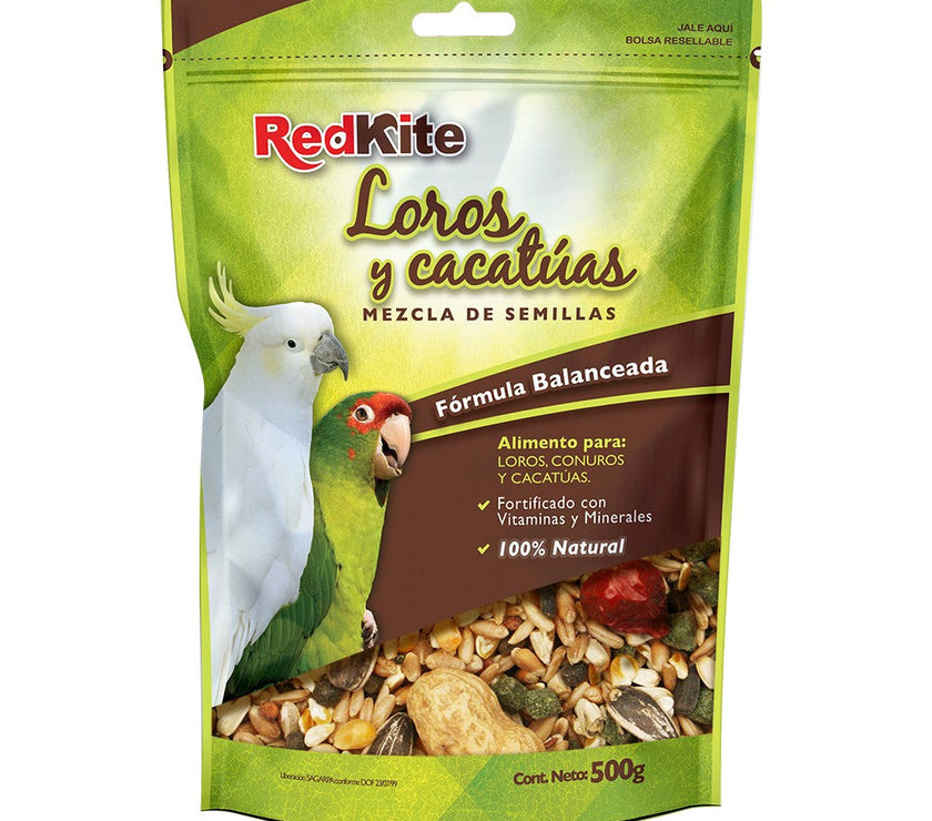MEZCLA DE SEMILLAS P/LOROS Y CACATUAS 500G FL4013