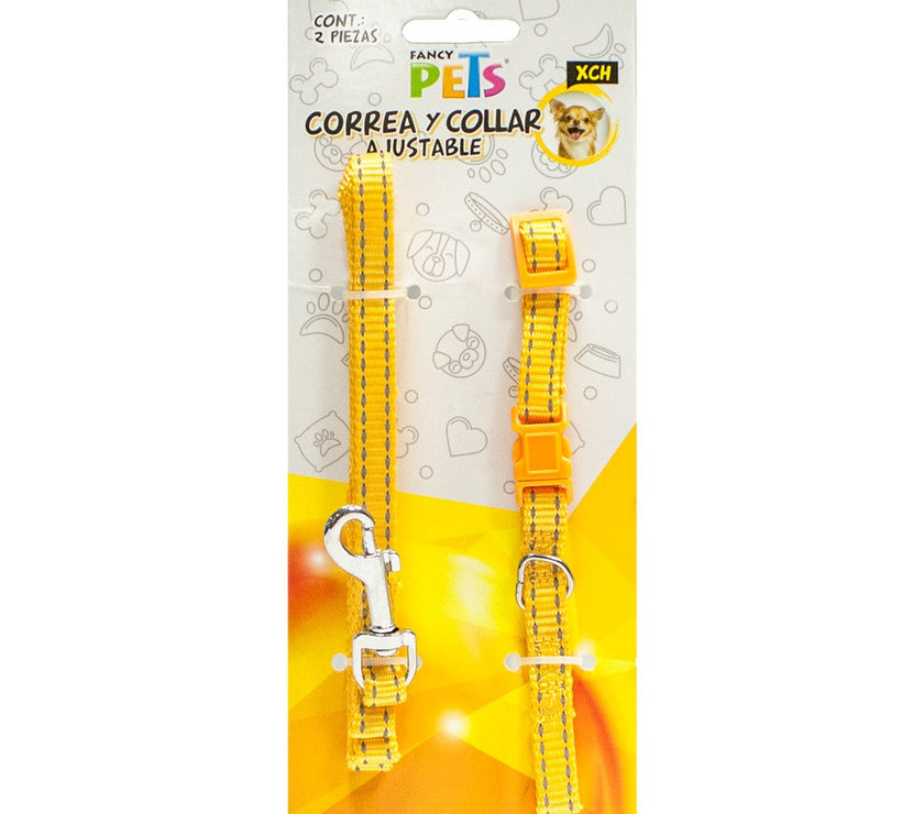COLLAR XCH C/CORREA C/BANDAS REFLEJANTES FL8709