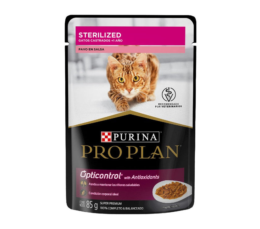 Purina® Pro plan® Gato esterilizado pavo 85g