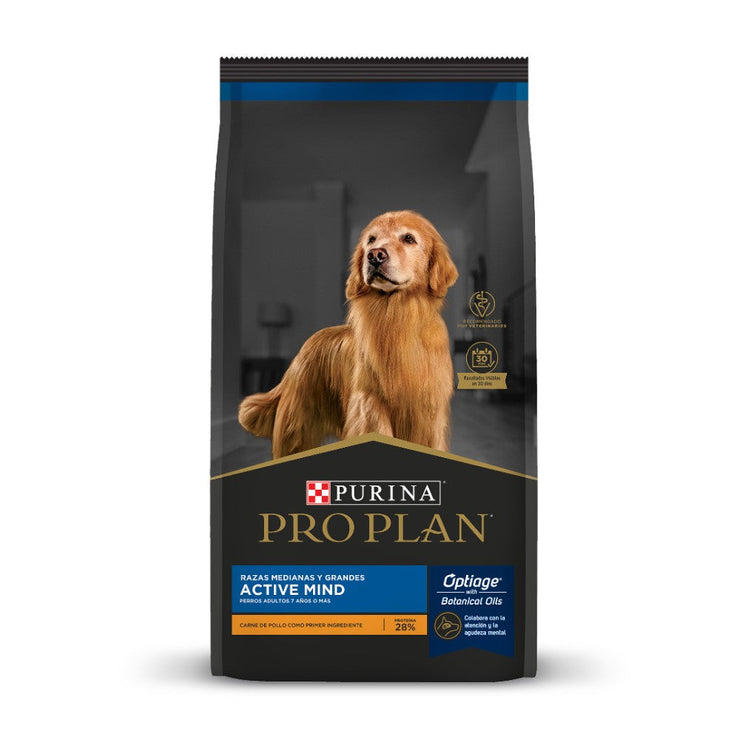 Purina® Pro plan® Adulto Senior Razas Medianas y Grandes Active Mind Carne Pollo